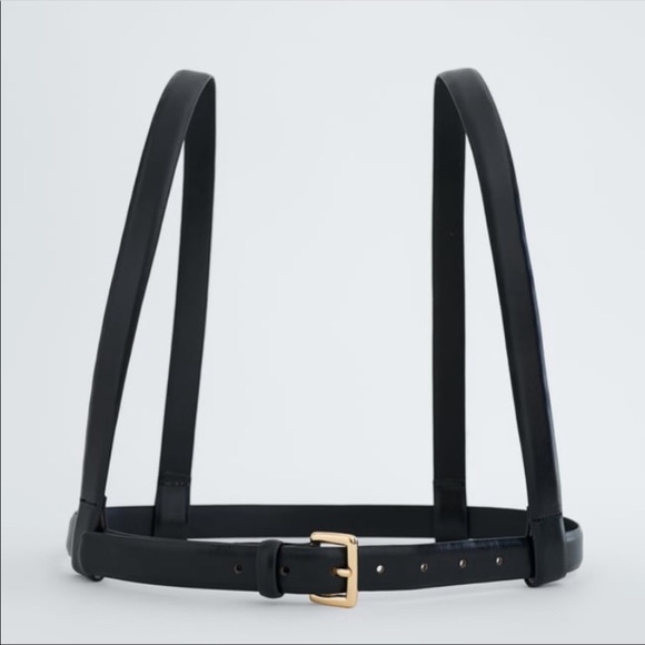 Zara leather harness belt main image 4